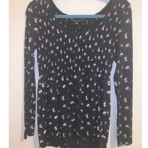 Floral American Eagle Top